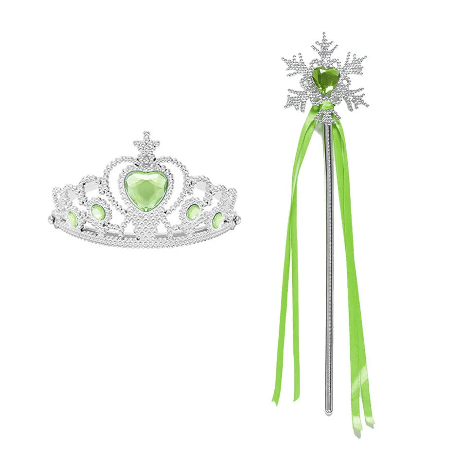 Wholesale Girls Tinker-Bell Princess Costume Sleeveless Elf Cosplay Dress with Accessories Costume Halloween