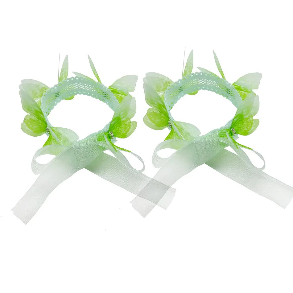 Wholesale Girls Tinker-Bell Princess Costume Sleeveless Elf Cosplay Dress with Accessories Costume Halloween