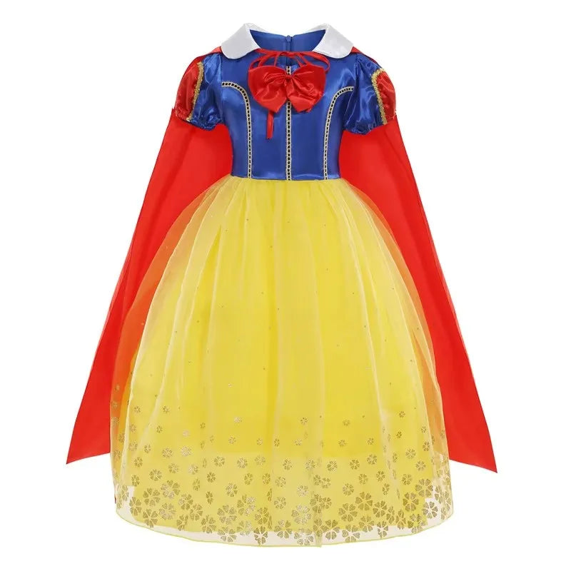 Girls Princess Costume Dress Snow Queen Mermaid Cosplay Christmas Birthday Party Carnival With Accessory Set