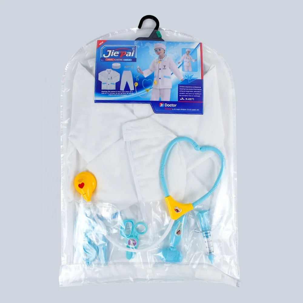 Child Surgeon Role Play Costume Halloween Party Kids Cosplay Astronaut Doctor Nurse Police Lawyer Pilot Costume