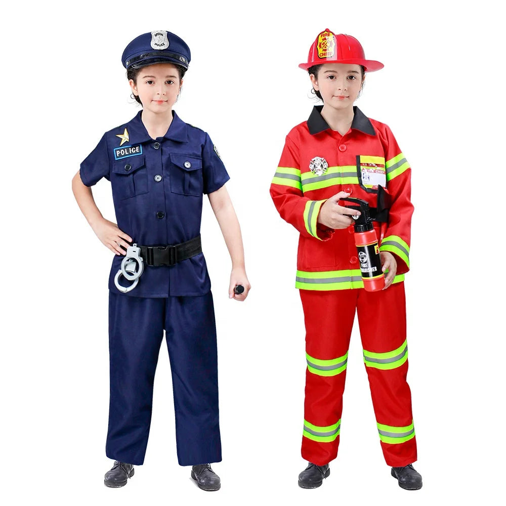 Child Surgeon Role Play Costume Halloween Party Kids Cosplay Astronaut Doctor Nurse Police Lawyer Pilot Costume