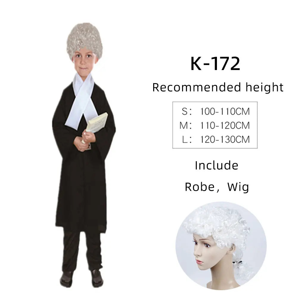 Child Surgeon Role Play Costume Halloween Party Kids Cosplay Astronaut Doctor Nurse Police Lawyer Pilot Costume