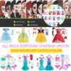 High Quality Wholesale Girls Cosplay Costumes Kids Halloween Exquisite Dress Accessories Children Princess Dresses