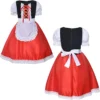 Cute Girl Anime Kids Cosplay Costume Princess Little Red Riding Hood Costume for Kids