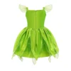Wholesale Girls Tinker-Bell Princess Costume Sleeveless Elf Cosplay Dress with Accessories Costume Halloween