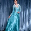High Quality Ladies Fluffy Blue Princess Dress Anime Cosplay Costume Elegant Queen Princess Dress