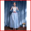 High Quality Ladies Fluffy Blue Princess Dress Anime Cosplay Costume Elegant Queen Princess Dress