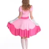 Hot Sale Princess Peach Cosplay Pink Sexy Dress Halloween Woman Castle Queen Carnival Party