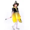 New Style Halloween Kids Cosplay Witch Costume Cute Girls Witch Costume Dress with Hat