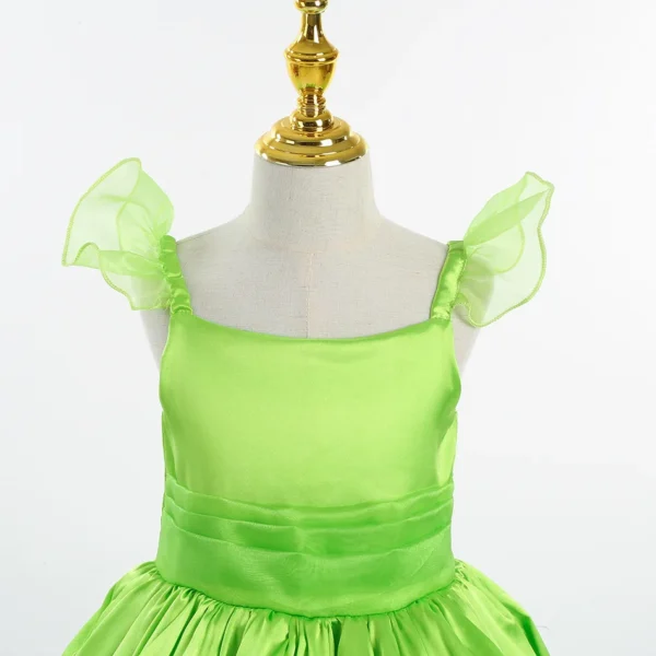 Wholesale Girls Tinker-Bell Princess Costume Sleeveless Elf Cosplay Dress with Accessories Costume Halloween