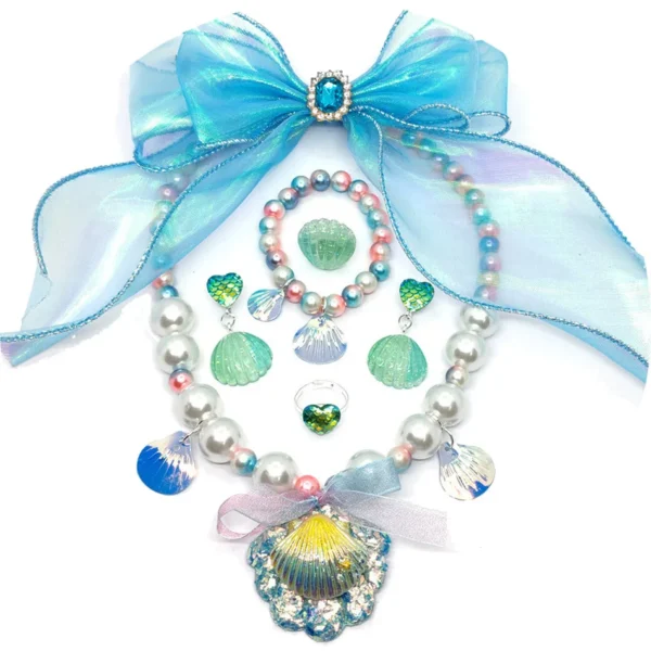 Beauty Girls Sequin Princess Costume Long Sleeve Dress up