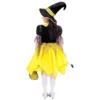 New Style Halloween Kids Cosplay Witch Costume Cute Girls Witch Costume Dress with Hat