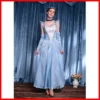 High Quality Ladies Fluffy Blue Princess Dress Anime Cosplay Costume Elegant Queen Princess Dress