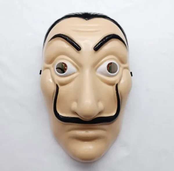 Banknote House Cosplay Costume Dali Dali Mask Red Jumpsuit Halloween Two-dimensional Role-playing Mask Costume Clown