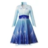 Girls Princess Costume Dress Snow Queen Mermaid Cosplay Christmas Birthday Party Carnival With Accessory Set