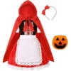 Cute Girl Anime Kids Cosplay Costume Princess Little Red Riding Hood Costume for Kids